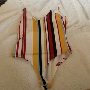 Striped Body Suit